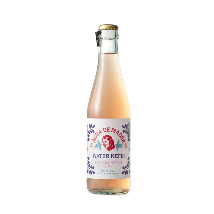 Agua de Madre - Pink Grapefruit & Lime Water Kefir 24 x 33cl Bottles