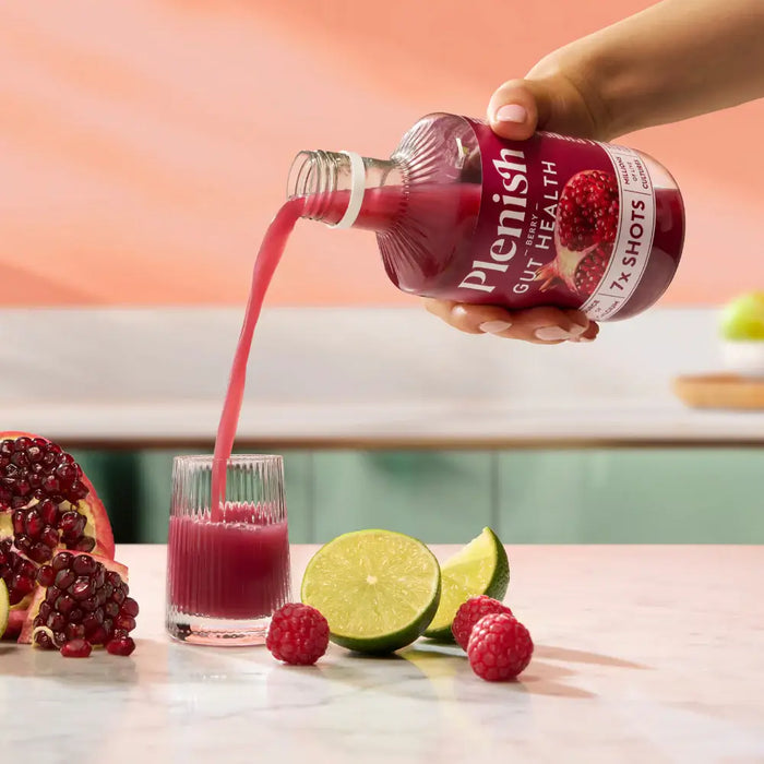 Plenish Berry Gut Heath Shots Pack 4 x 420ml Dosing Bottles