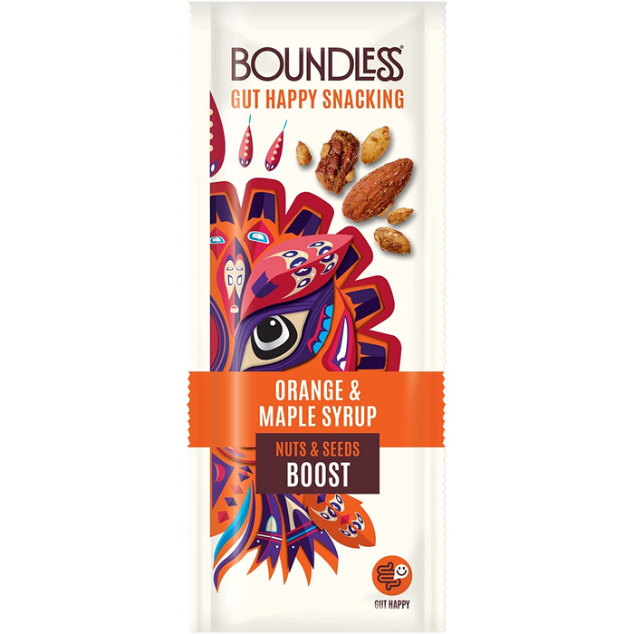 Boundless Wholesale - Orange and Maple Syrup Nuts & Seeds Boost 16 x 25g