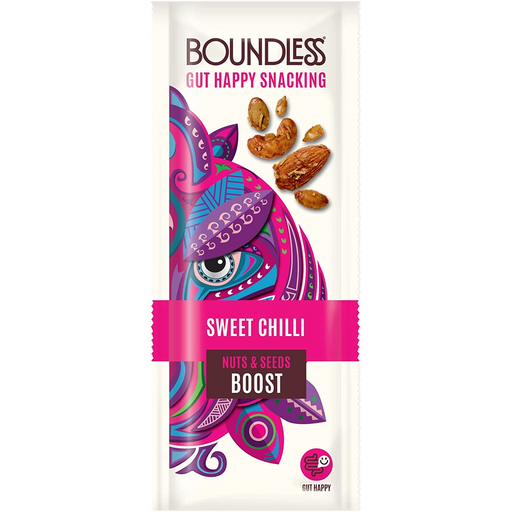 Boundless Wholesale - Sweet Chilli Nuts & Seeds Boost 16 x 25g