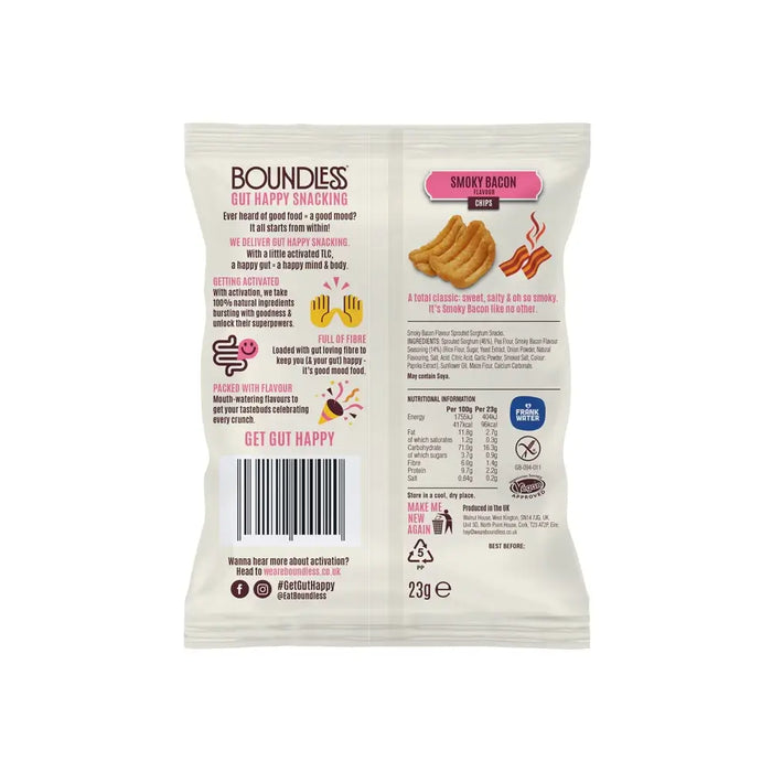 Boundless - Smoky Bacon Activated Chips 24 x 23g Back