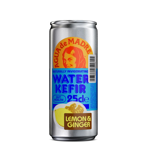 Agua de Madre - Lemon & Ginger Water Kefir 24 x 250ml Cans