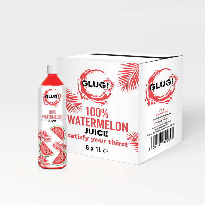 Glug! 100% Watermelon Juice 6 x 1L