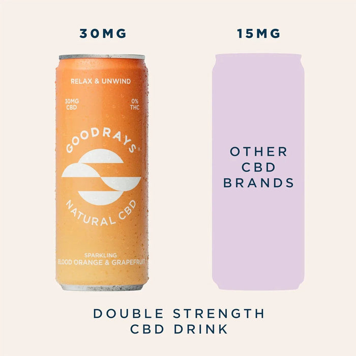 Goodrays - CBD Drink 30mg CBD Blood Orange & Grapefruit 250ml