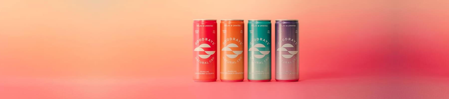 Goodrays Canned CBD Drinks All Flavours