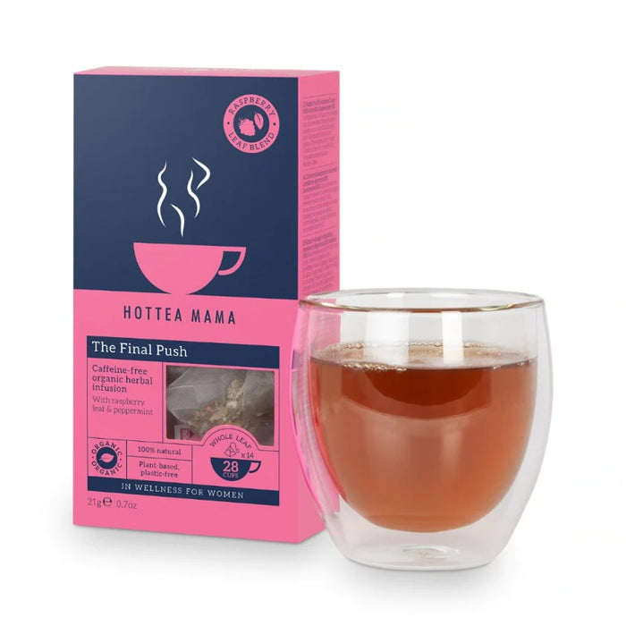 HotTea Mama - Organic The Final Push Raspberry Leaf Tea 8 x 20g