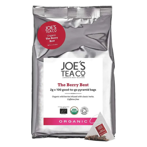 Joe's Tea Co. - The Berry Best Tea 3 x 100 Pyramid Teabags