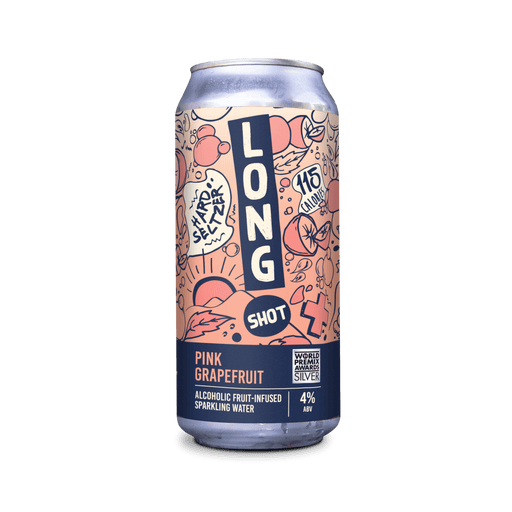 Long Shot Drinks - Grapefruit Hard Seltzer 4% 12 x 440ml