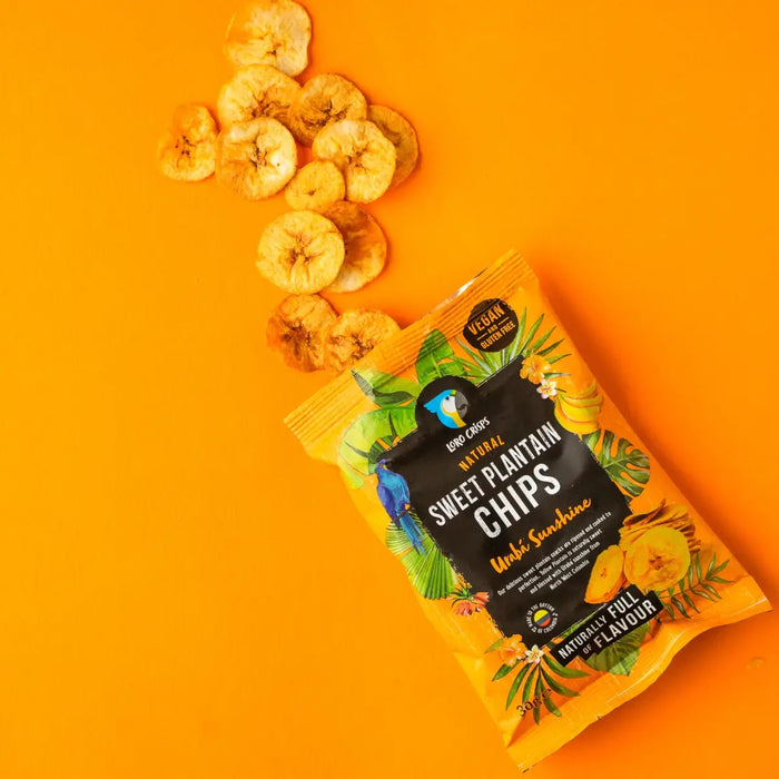 Loro Crisps - Uraba Sunshine Sweet Plantain Chips 48 x 30g Lifestyle
