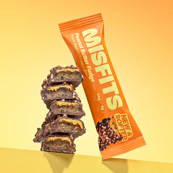 Misfits Plant-Based Peanut Butter Fudge Protein Bar 15 x 50g