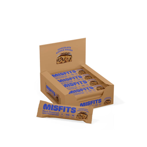 Misfits -  Vegan Protein Bar Chocolate Cookie Dough 12 x 45g