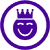 Olly's happy face hassle-free snacking blue icon