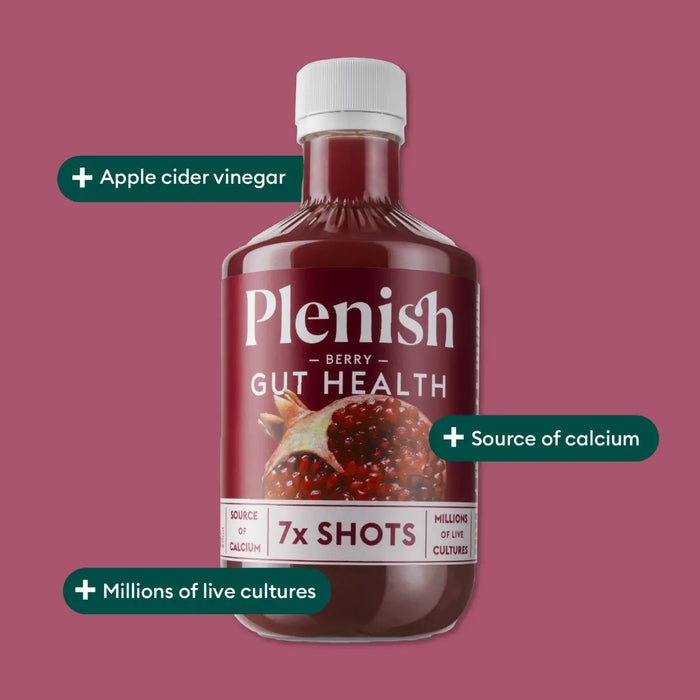 Plenish Berry Gut Heath Shots Pack 4 x 420ml Dosing Bottles