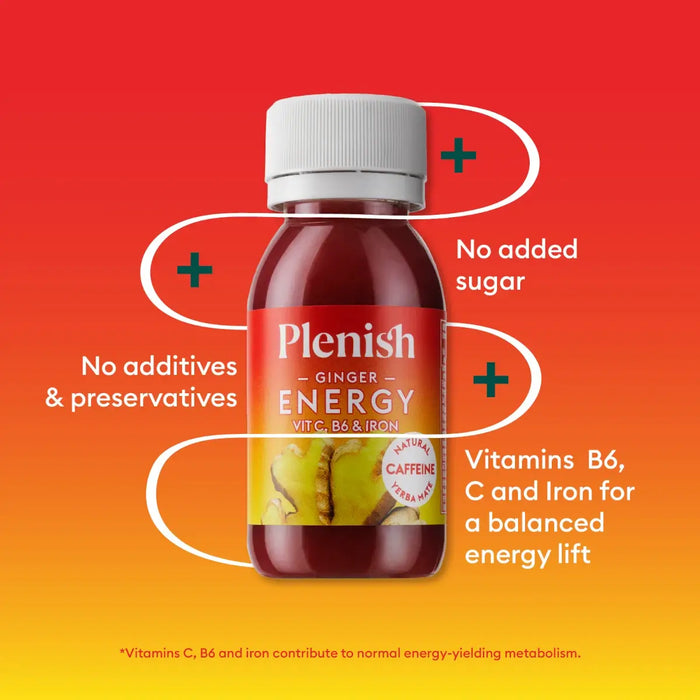 Plenish Ginger Energy Shots 12 x 60ml