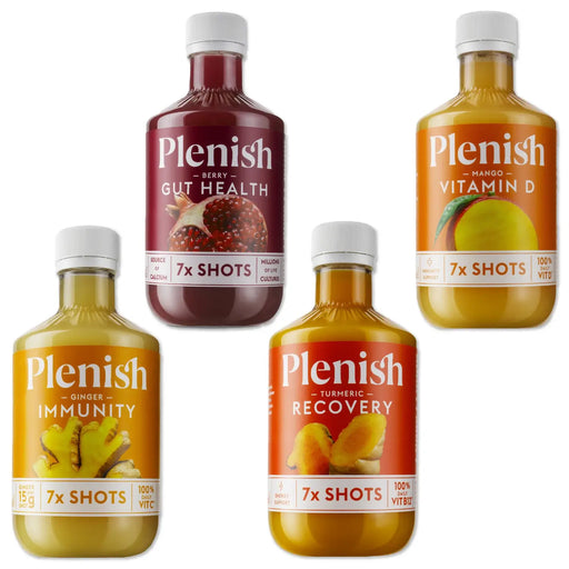 Plenish Shots Daily Dosing Bundle 4 x 420ml Mixed Variety Pack