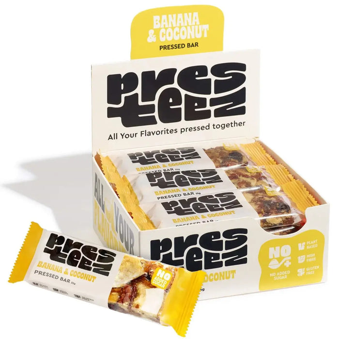 Presteez - Pressed Bar Banana & Coconut 12 x 35g