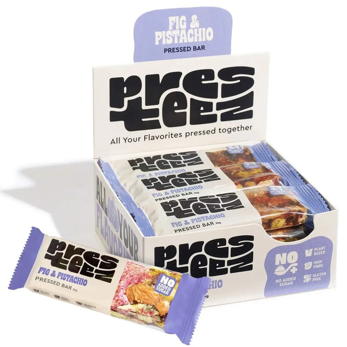 Presteez - Pressed Bar Fig & Pistachio 12 x 35g