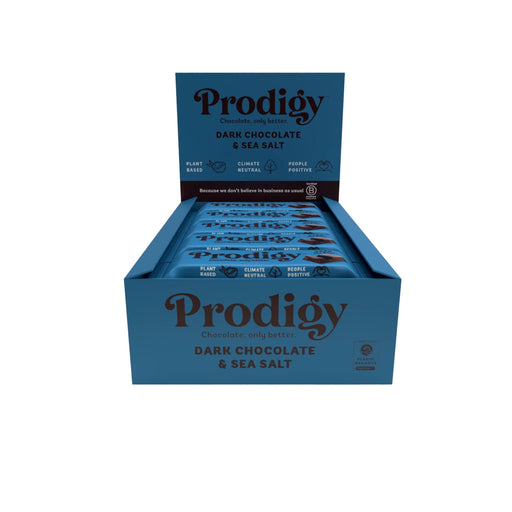 Prodigy - Dark Chocolate Bar With Sea Salt 15 x 35g Side