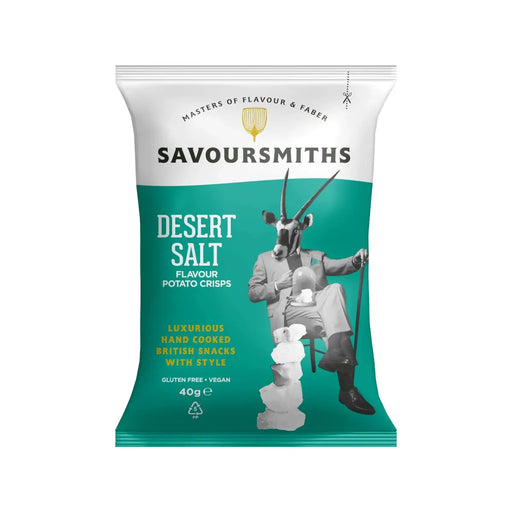 Savoursmiths  - Desert Salt Luxury Potato Crisps 24 x 40g