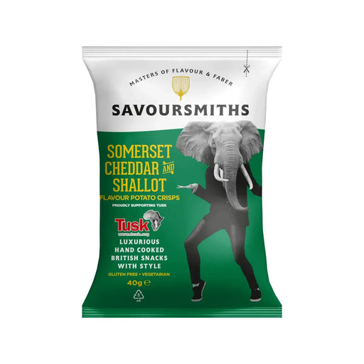 Savoursmiths  - Somerset Cheddar and Shallot Luxury Potato Crisps 40g