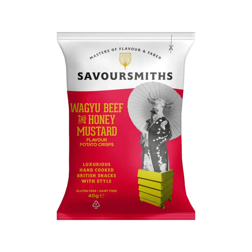 Savoursmiths  - Wagyu Beef and Honey Mustard Luxury Potato Crisps 24 x 40g