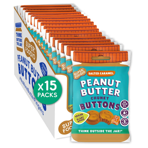 Superfoodio - Salted Caramel Peanut Butter Buttons 15 x 20g