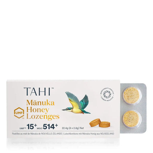 TAHI - Mānuka Lozenges UMF 15+ MGO 514+ 8 Lozenges Per Pack