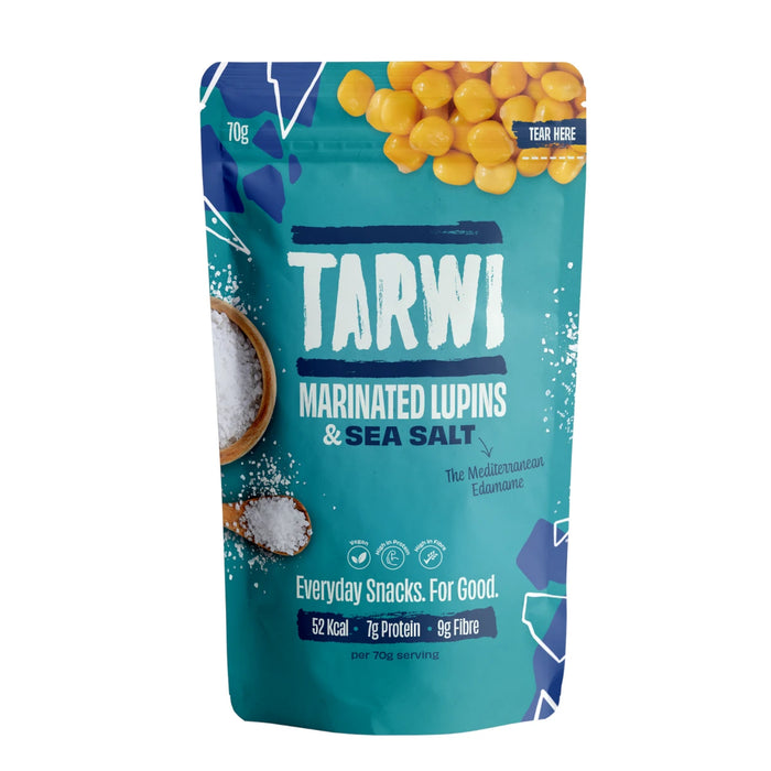 Tarwi - Marinated Lupins & Sea Salt 12 x 70g