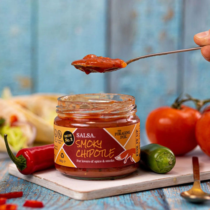 The Foraging Fox - Smoky Chipotle Salsa 6 x 300g Lifestyle