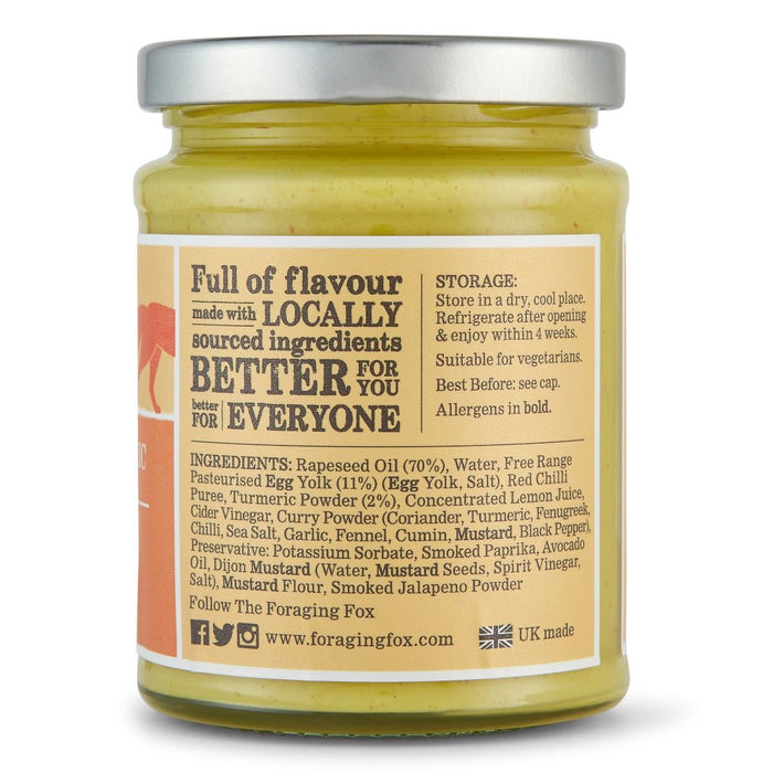 The Foraging Fox - Spicy Turmeric Mayo 6 x 240g Back