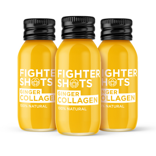 Fighter Shots - 100% Natural Ginger and Marine Collagen Shot 60ml 12 x 60ml
