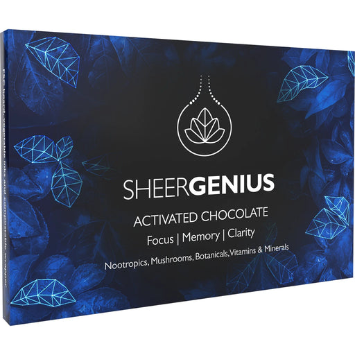 SHEER - Genius Nootropic Vegan Chocolate Bar 10 x 50g