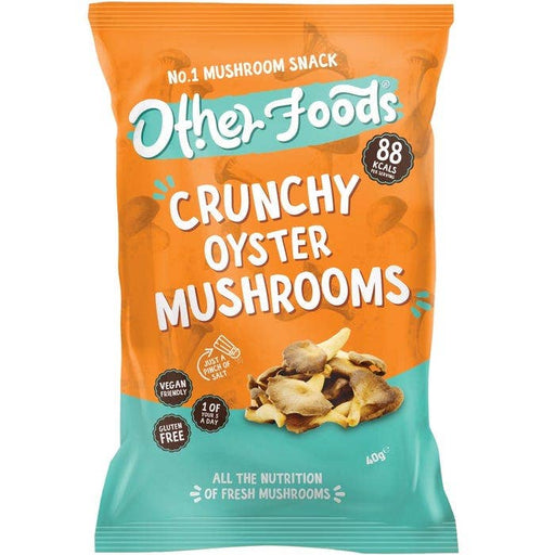 Case of 6 x 40g Crunchy Oyster Mushrooms Pack from Other foods.