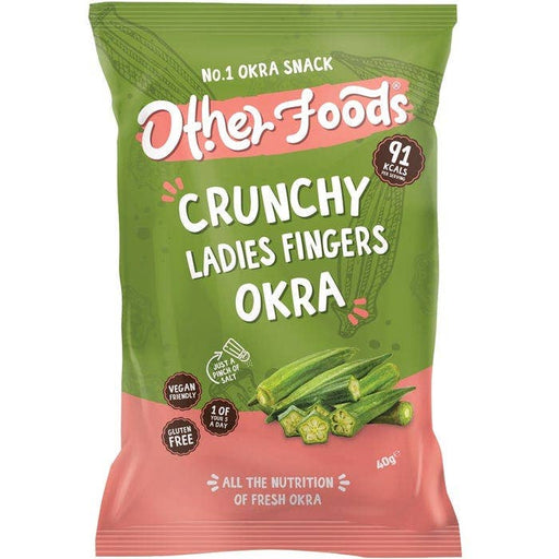 Case of 6 x 40g Crunchy Ladies Fingers Okra Pack from Other foods.