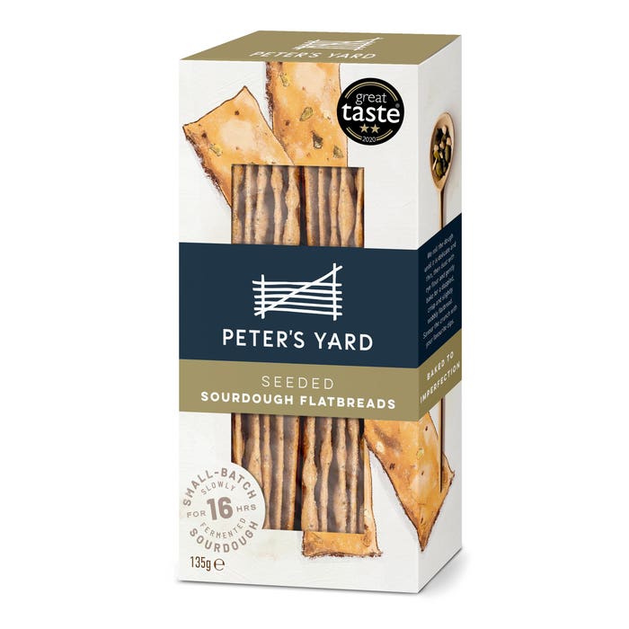 Case of 6 x 135g Seeded Flatbreads from Peter's Yard.