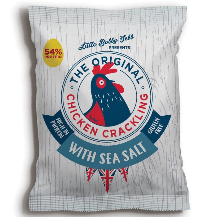 Case of 10 x 30g Chicken Crackling Sea Salt.
