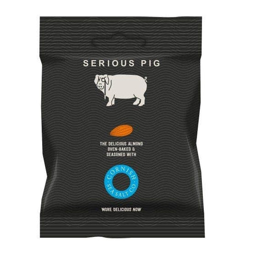 Case of 24 x 35g Cornish Sea Salted Baked Salted Almonds from Serious Pig