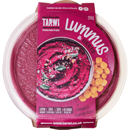 Lummus & Beets - Lupin Bean Hummus 6 x 200g | Tarwi