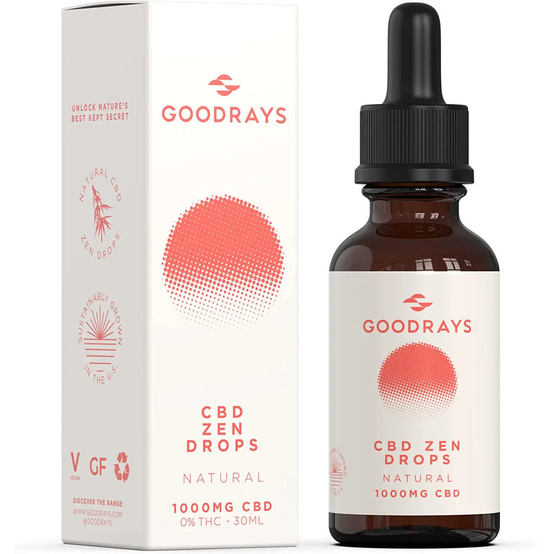Wholesale Goodrays - CBD Zen Drops 1000mg CBD 10 x 30ml