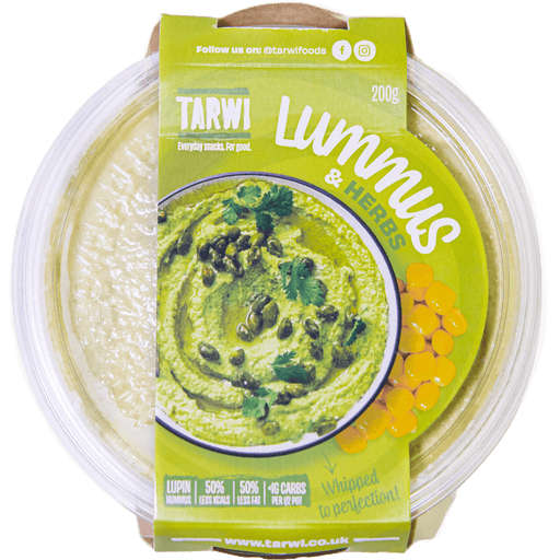 Lummus & Herbs - Lupin Bean Hummus 6 x 200g | Tarwi