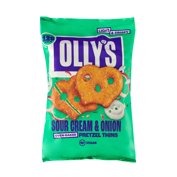 Olly's Wholesale - Vegan Sour Cream & Onion Pretzel Thins 140g