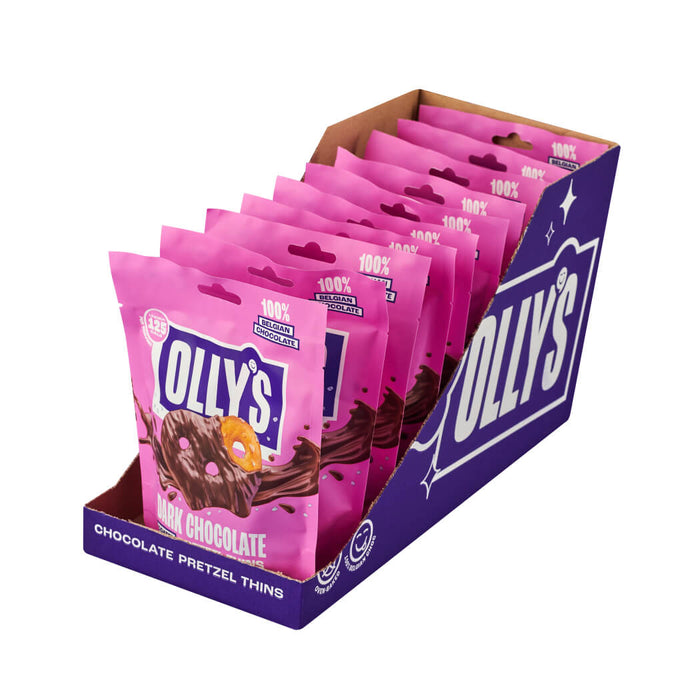 Olly's Wholesale - Dark Chocolate Pretzel Thins 10 x 90g