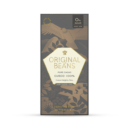 Original Beans Wholesale - Cusco Chocolate Bar 100% 13 x 70g