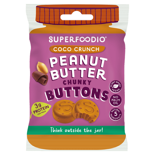 Coco Crunch Peanut Butter Buttons 15 x 20g - Superfoodio