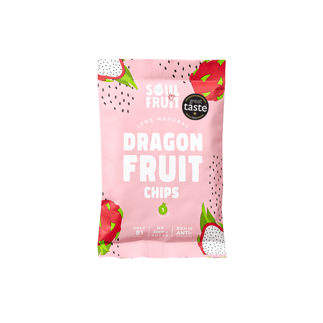 Soul Fruit Wholesale - Dragon Fruit Chips 10 x 20g