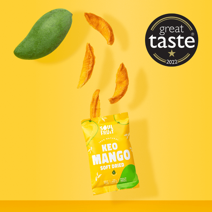 Soul Fruit Wholesale - Soft Dried Keo Mango 10 x 20g Great Taste Award Winner 2022 Lifestyle