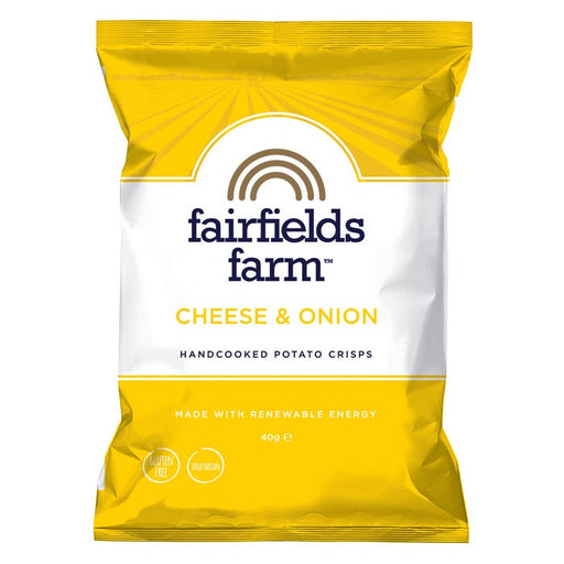 Case of 36 x 40g Cheese & Onion Crisps from Fairfields Farm Crisps.
