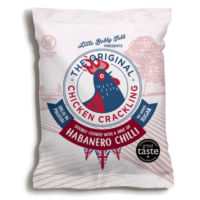 Case of 10 x 30g Chicken Crackling Habanero Chilli.