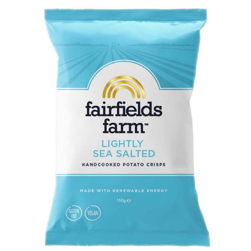 Case of 18 x 150g Lightly Sea Salted Crisps from Fairfields Farm Crisps.