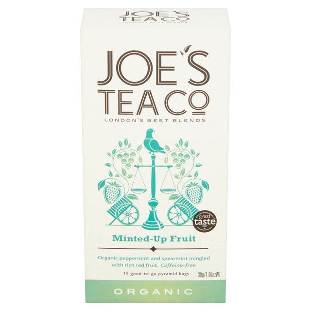 Case of 6 x 15 Teabags Organic Minted-Up Fruit Tea from Joe's Tea Co.